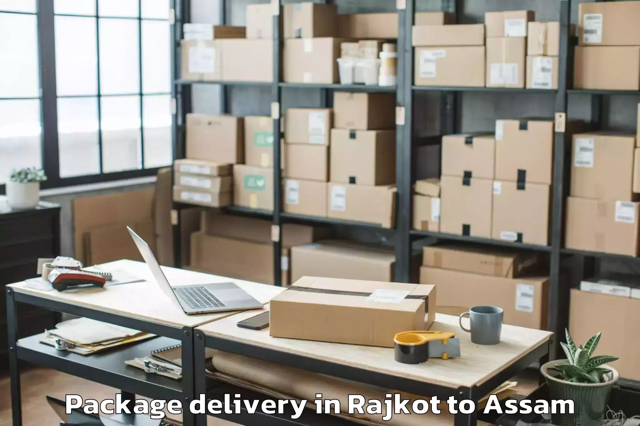 Efficient Rajkot to Baganpara Package Delivery